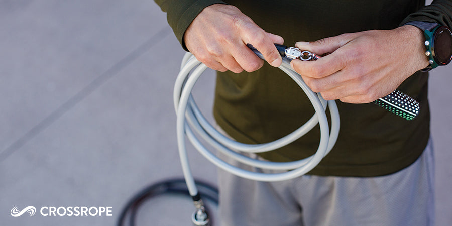 Man Using Crossrope Jump Ropes