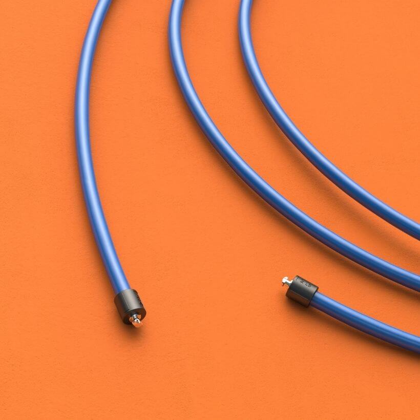 2 LB Speed Pro Rope The blue 2 LB Speed Pro LE rope on an orange background